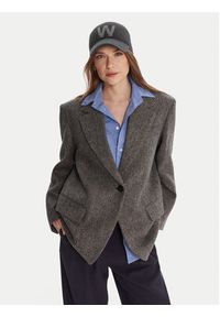 Weekend Max Mara Czapka z daszkiem Edita 2525576065 Szary. Kolor: szary. Materiał: wełna, materiał