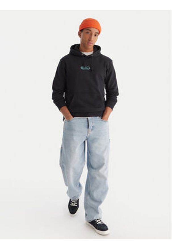 Quiksilver Bluza EQYFT05126 Czarny Comfort Fit. Kolor: czarny. Materiał: bawełna