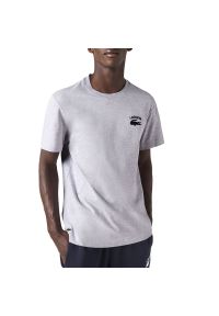 Koszulka Lacoste Regular Fit Cotton Jersey TH9665-CCA - szara. Kolor: szary. Materiał: jersey. Długość rękawa: krótki rękaw. Długość: krótkie. Wzór: aplikacja #1