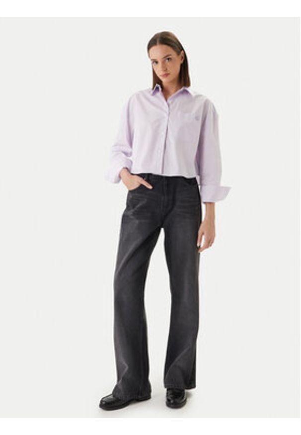 Calvin Klein Jeans Koszula LV047F104G Różowy Relaxed Fit. Kolor: różowy. Materiał: bawełna