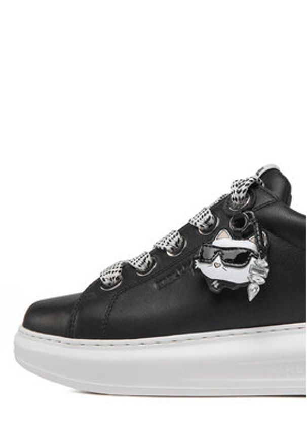 Karl Lagerfeld - KARL LAGERFELD Sneakersy KL62576T Czarny. Kolor: czarny. Materiał: skóra