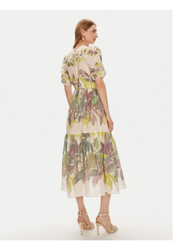 TwinSet - TWINSET Sukienka letnia 241TT2441 Kolorowy Loose Fit. Materiał: bawełna. Wzór: kolorowy. Sezon: lato