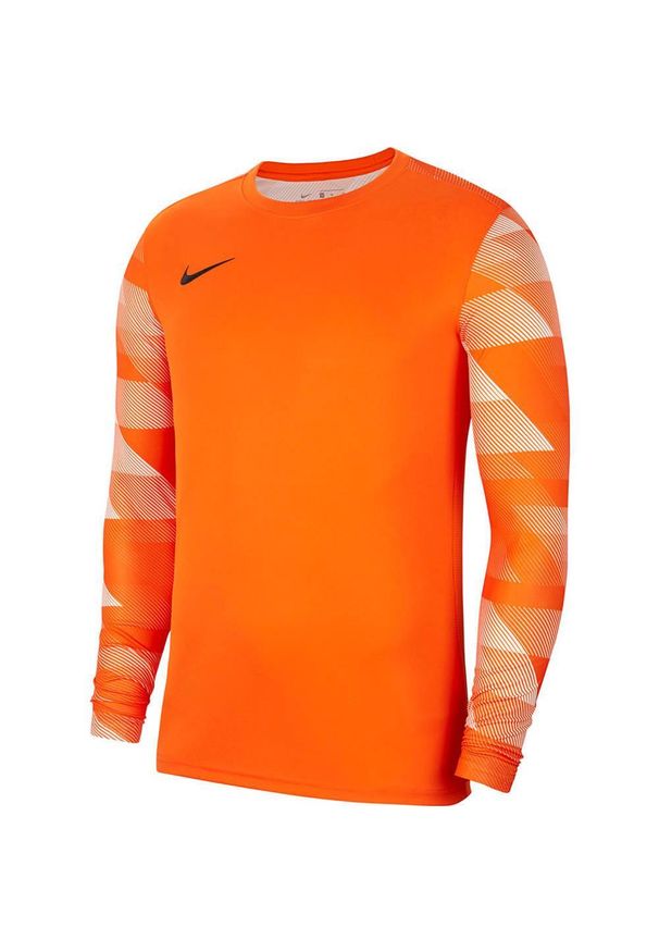 Nike - Męska Koszulka Bramkarska Park IV DriFIT Z Długim Rękawem. Kolor: żółty, pomarańczowy, wielokolorowy. Długość rękawa: długi rękaw. Długość: długie