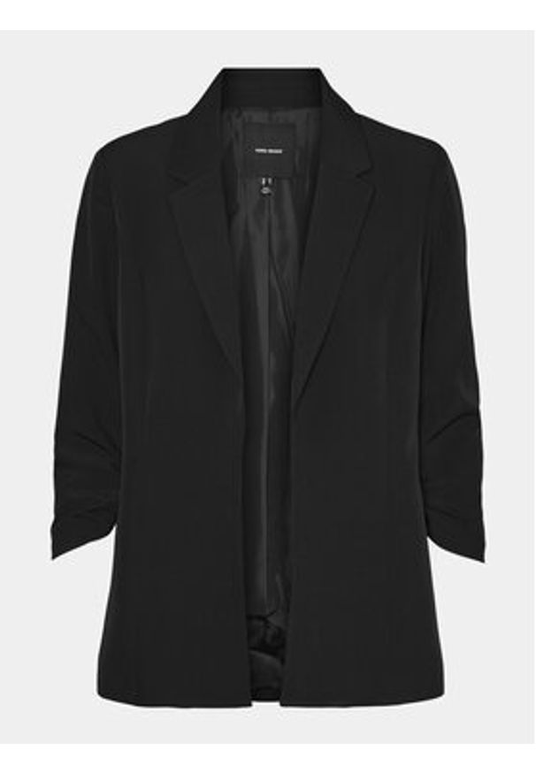 Vero Moda Marynarka Carla 10301555 Czarny Slim Fit. Kolor: czarny. Materiał: syntetyk