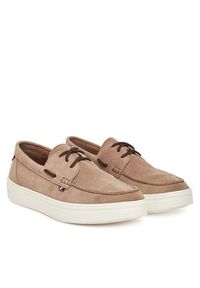 TOMMY HILFIGER - Tommy Hilfiger Półbuty Modern Light Hybrid Suede Boat S FM0FM05352 Brązowy. Kolor: brązowy. Materiał: zamsz, skóra