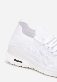 Renee - Białe Buty Sportowe Philone. Zapięcie: bez zapięcia. Kolor: biały. Materiał: materiał. Szerokość cholewki: normalna. Wzór: aplikacja #6