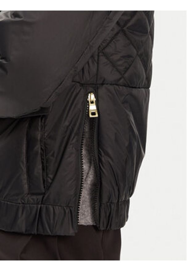 Geox Kurtka bomber Amabel W5520F T3132 F9000 Czarny Regular Fit. Kolor: czarny. Materiał: syntetyk