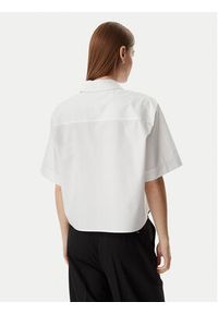 Karl Lagerfeld - KARL LAGERFELD Koszula B2W11017 Biały Loose Fit. Typ kołnierza: dekolt w karo. Kolor: biały. Materiał: bawełna #5