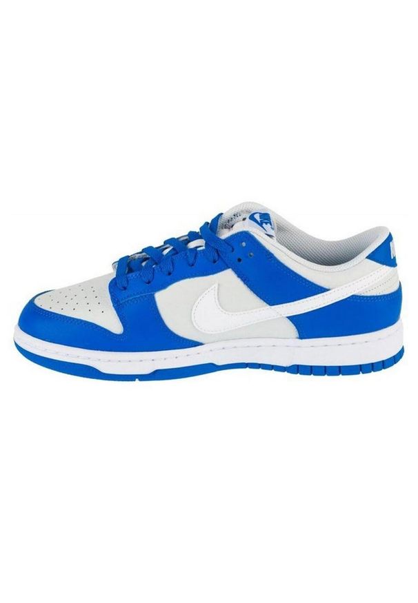 Nike - Trampki Męskie Skóra Niskie Dunk. Kolor: niebieski, biały, wielokolorowy. Materiał: skóra. Sezon: zima