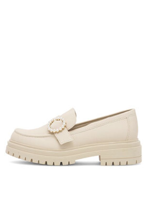 DeeZee Loafersy Felizia WS5195-34 Beżowy. Kolor: beżowy. Materiał: syntetyk