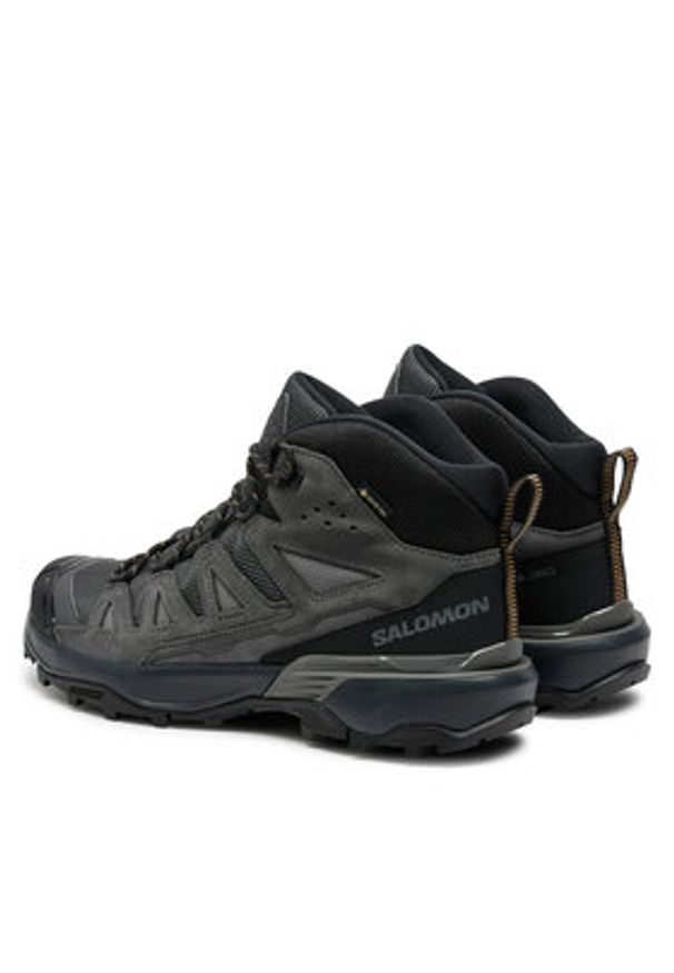 salomon - Salomon Trekkingi X Ultra 360 Leather Mid Gore-Tex L47570800 Czarny. Kolor: czarny. Materiał: materiał. Technologia: Gore-Tex. Sport: turystyka piesza
