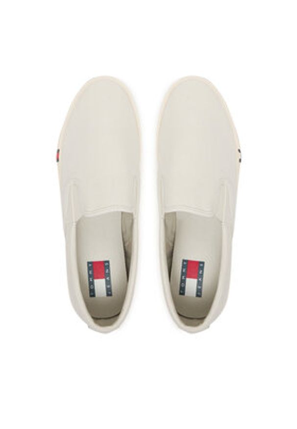 Tommy Jeans Tenisówki Archive Vulc. Y2K Slip On EM0EM01675 Biały. Zapięcie: bez zapięcia. Kolor: biały. Materiał: materiał