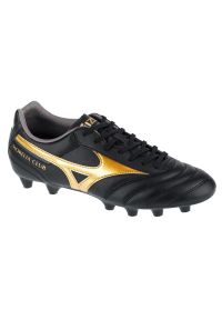 Buty piłkarskie Mizuno Morelia Ii Club Fg M P1GA231650 czarne. Zapięcie: sznurówki. Kolor: czarny. Materiał: guma, syntetyk, skóra. Sport: piłka nożna