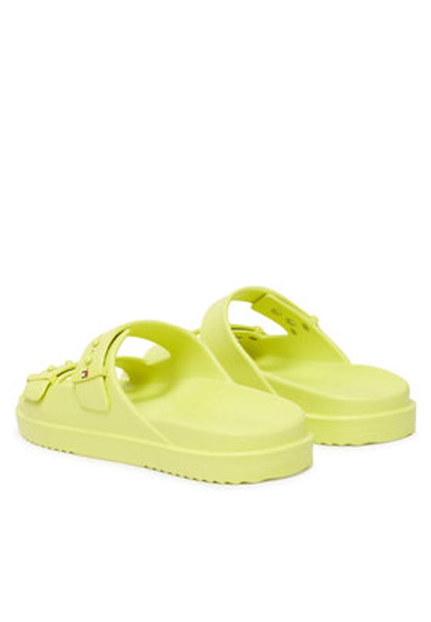 TOMMY HILFIGER - Tommy Hilfiger Klapki FM0FM05757 Żółty. Kolor: żółty. Materiał: syntetyk