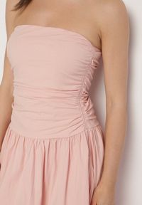 Born2be - Różowa Sukienka z Bawełny Typu Bodycon Filarose. Okazja: na co dzień, na randkę, na imprezę. Kolor: różowy. Materiał: bawełna. Typ sukienki: bodycon. Styl: klasyczny, casual, elegancki #3