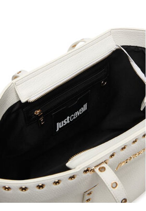 Just Cavalli Torebka 80RA4BU1 ZSB81 Biały. Kolor: biały. Materiał: skórzane