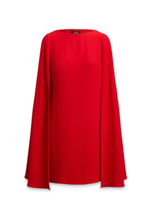 Lauren Ralph Lauren - LAUREN RALPH LAUREN Sukienka koktajlowa 253980921009 Czerwony Slim Fit. Kolor: czerwony. Materiał: syntetyk. Styl: wizytowy