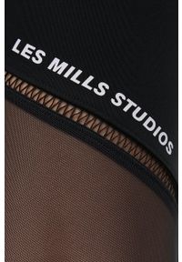 Reebok legginsy treningowe Les Mills® Lux Perform damskie kolor czarny gładkie. Stan: podwyższony. Kolor: czarny. Materiał: materiał, skóra, dzianina. Wzór: gładki. Sport: fitness