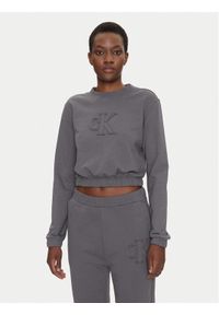 Calvin Klein Jeans Bluza J20J225363 Szary Regular Fit. Kolor: szary. Materiał: bawełna
