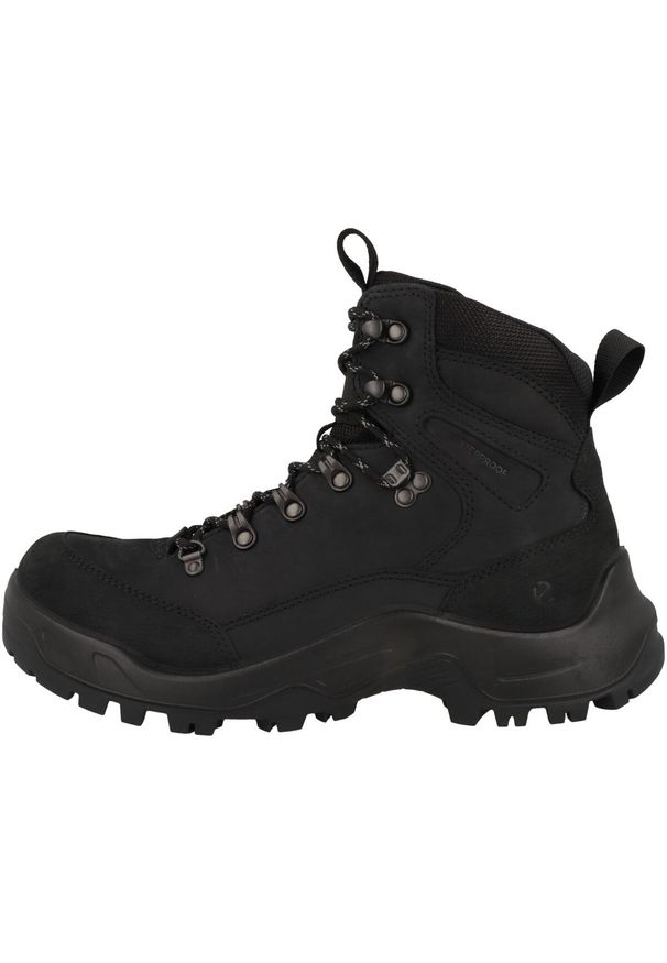 ecco - Buty trekkingowe męskie Ecco Offroad Mid. Wysokość cholewki: za kostkę. Zapięcie: sznurówki. Kolor: czarny. Materiał: skóra. Szerokość cholewki: normalna. Sport: turystyka piesza