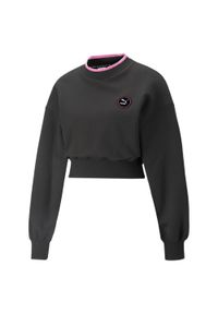 Bluza dresowa damska Puma SWXP CREW. Kolor: czarny. Materiał: dresówka