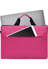 Dexxer - ETUI NA LAPTOPA Z UCHWYTAMI BPC-15 RÓŻOWE. Kolor: różowy