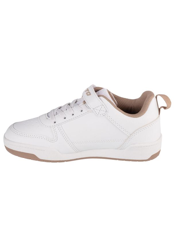 LOTTO - Buty sportowe Sneakersy dziewczęce, Toco BC K. Kolor: biały. Materiał: materiał, syntetyk. Sport: turystyka piesza