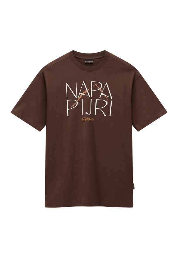 Koszulka damska Napapijri S-Rhin. Kolor: brązowy