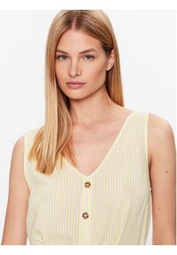 Vero Moda Sukienka letnia Bumpy 10286519 Żółty Regular Fit. Kolor: żółty. Materiał: wiskoza. Sezon: lato #6