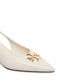 Tory Burch Czółenka Eleanor Slingback 181018 Écru. Kolor: kremowy. Materiał: skóra #6