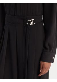 Liu Jo Sukienka koszulowa MF5145 T4241 Czarny Regular Fit. Kolor: czarny. Materiał: syntetyk. Typ sukienki: koszulowe #5