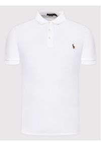 Polo Ralph Lauren Polo 710685514001 Biały Slim Fit. Typ kołnierza: polo. Kolor: biały. Materiał: bawełna #5