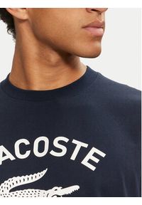 Lacoste T-Shirt TH2733 Granatowy Classic Fit. Kolor: niebieski. Materiał: bawełna #4