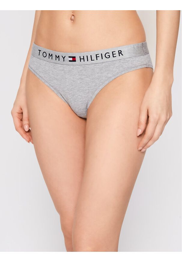 TOMMY HILFIGER - Tommy Hilfiger Figi klasyczne Bikini UW0UW01566 Szary. Kolor: szary. Materiał: bawełna