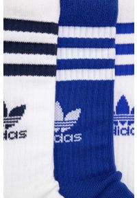 adidas Originals skarpetki 3-pack kolor biały. Kolor: biały. Materiał: poliester #2