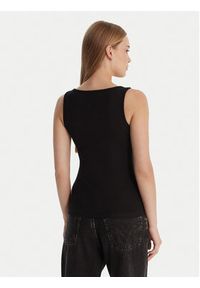 Guess Jeans Top W6RP20 KA0H1 Czarny Slim Fit. Kolor: czarny. Materiał: bawełna #2