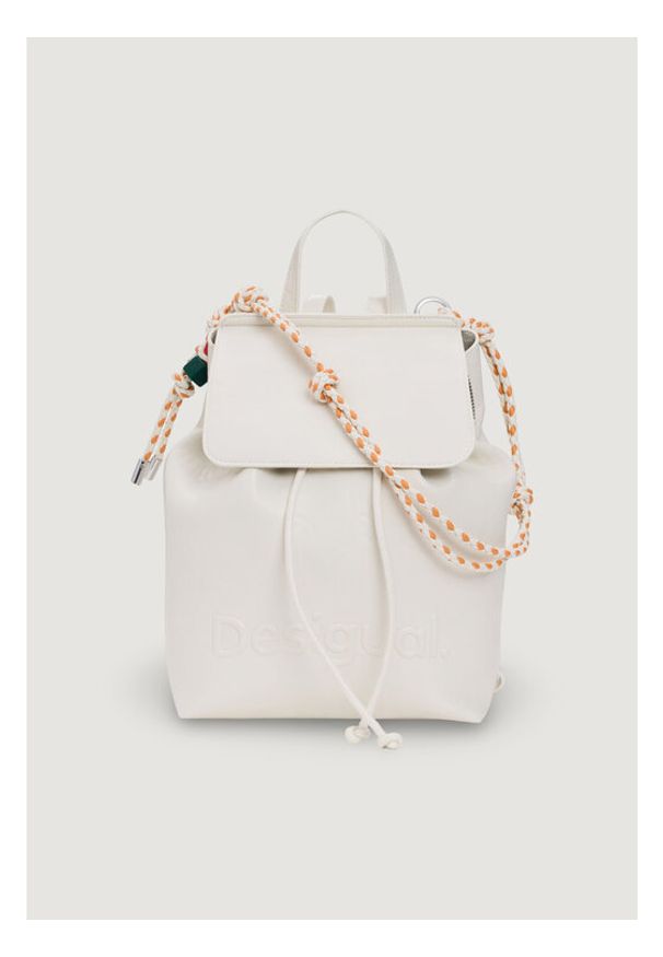 Desigual Plecak 26SAKP18 Kremowy. Kolor: kremowy. Materiał: skóra