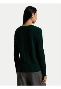 Polo Ralph Lauren Sweter 211971866009 Zielony Slim Fit. Typ kołnierza: polo. Kolor: zielony. Materiał: wełna #5