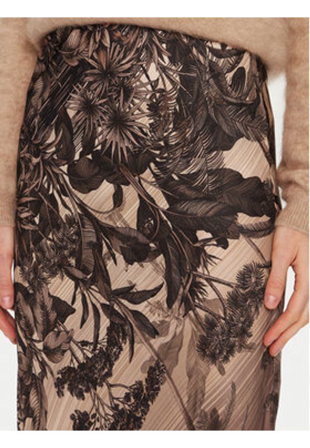 ViCOLO Spódnica maxi TS0563 Brązowy Regular Fit. Kolor: brązowy. Materiał: wiskoza