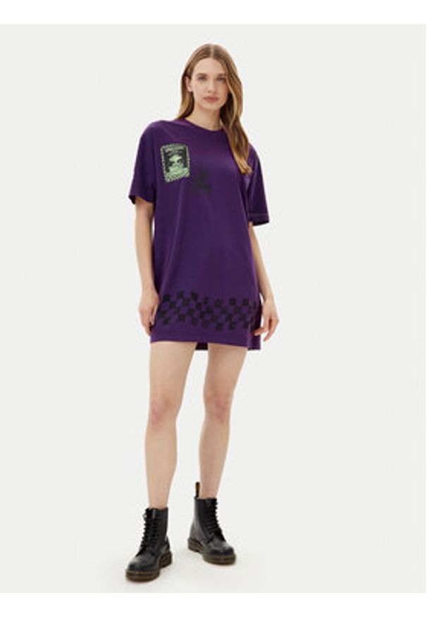 Volcom Sukienka codzienna Filip Rygalski B1312516 Fioletowy Loose Fit. Okazja: na co dzień. Kolor: fioletowy. Materiał: bawełna. Typ sukienki: proste. Styl: casual