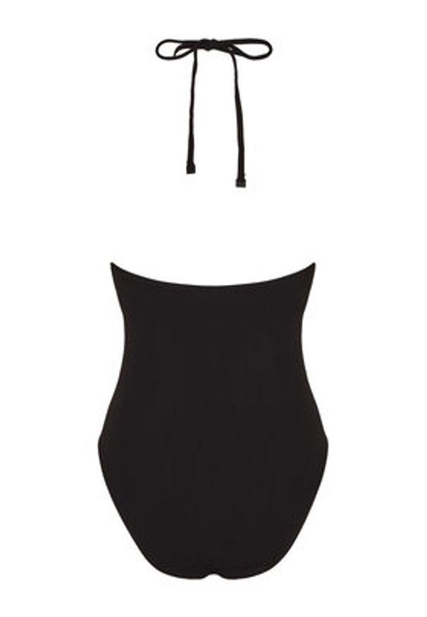 Calvin Klein Swimwear Strój kąpielowy KW0KW02813 Czarny. Kolor: czarny. Materiał: syntetyk