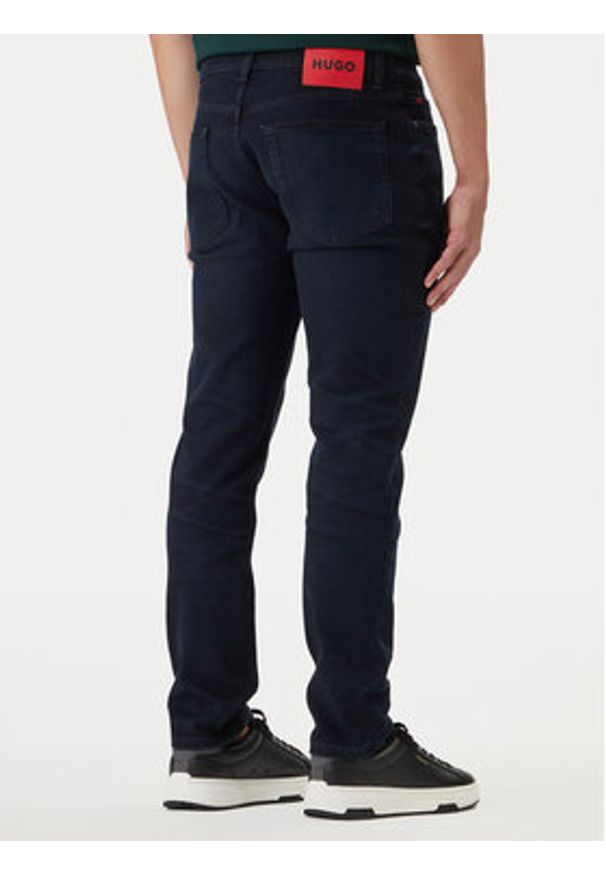 Hugo - HUGO Jeansy 50517493 Granatowy Extra Slim Fit. Kolor: niebieski