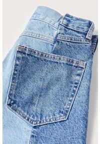 mango - Mango jeansy Vibeke damskie high waist. Stan: podwyższony. Kolor: niebieski #6