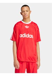 Adidas - adidas T-Shirt adicolor IM9458 Czerwony Loose Fit. Kolor: czerwony. Materiał: syntetyk #1