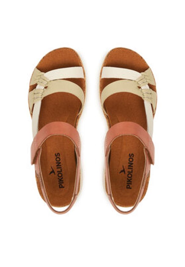 Pikolinos Sandały Palma W4N-0968C3 Écru. Kolor: kremowy. Materiał: skóra