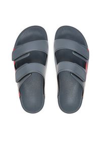 Hugo - HUGO Klapki Evander 50542042 Szary. Kolor: szary. Materiał: skóra #2