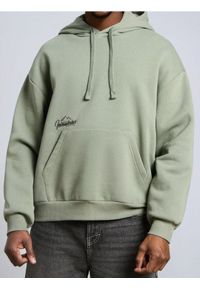 Sinsay - Bluza hoodie - zielony. Kolor: zielony #1