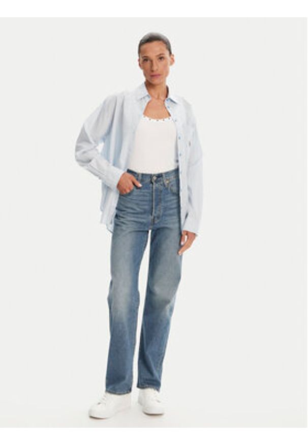 Levi's® Jeansy Ribcage 72693-0230 Niebieski Straight Fit. Kolor: niebieski