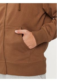 New Balance Bluza Essentials Stacked Logo French Terry Jacket MJ31536 Brązowy Regular Fit. Kolor: brązowy. Materiał: syntetyk, bawełna
