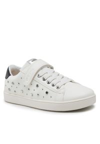 Sneakersy Geox J Kathe G. E J25EUE-000BC C0007 S White/Silver. Kolor: biały. Materiał: skóra